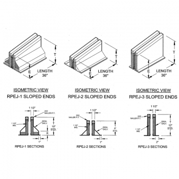 RPEJ 1-2-3 Sloping End Sections